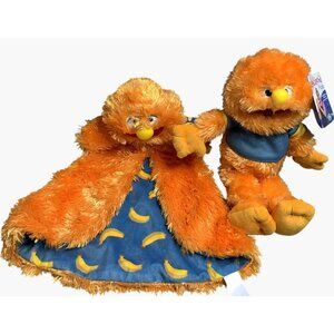 Ms. Rachels Herbie Orange Plush Toy & Banana Blanket Bundle Cuddle Comfort